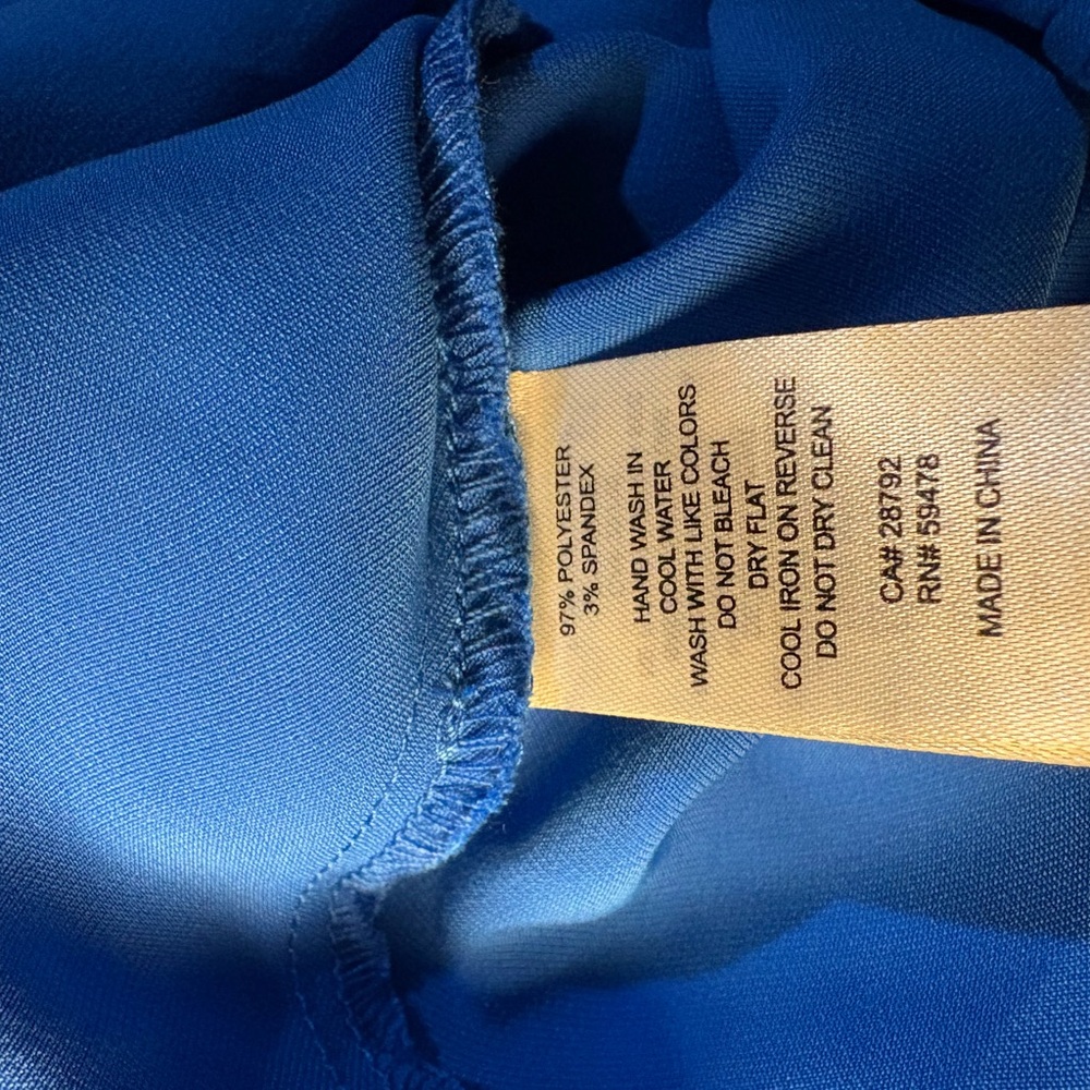 NWT‎ Rachel Zoe Women’s Elegant Blue Midi Skirt Feminine Cut on the Bias - Picture 4 of 6
